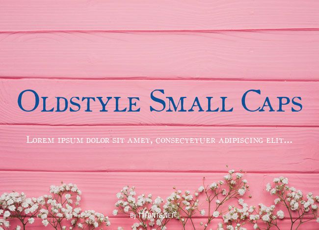 Oldstyle Small Caps example